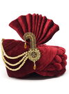 Maroon Safa Vol 1 Velvet With Less Wedding Wear Mens Collection Safa 16